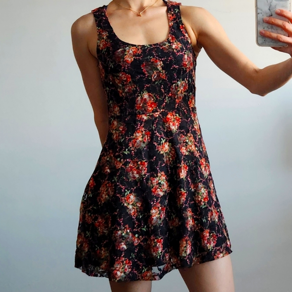 Wet seal XS floral mini dress